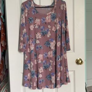 Lavender Floral Dress